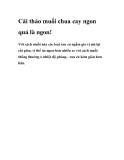 Cải thảo muối chua cay ngon quá là ngon!