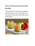 Nước táo nóng ấm lòng sáng mưa lạnh đầu đông