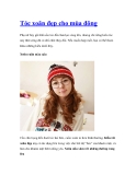 Tóc xoăn đẹp cho mùa đông