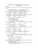 ĐỀ THI THỬ TUYỂN SINH ĐẠI HỌC, CAO ĐẲNG NĂM 2011 Môn thi : HOÁ ĐỀ SỐ 05