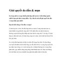 Giải quyết da dầu & mụn