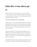 Khốn đốn vì bơm silicon giá rẻ