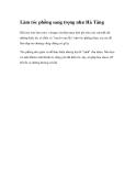 Làm tóc phồng sang trọng như Hà Tăng