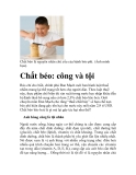  Chất béo: công và tội