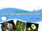 Cách xếp hoa trên cành