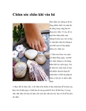 Chăm sóc chân khi vào hè