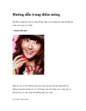 Hướng dẫn trang điểm móng