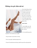 Không còn gót chân nứt nẻ