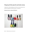 Mang họa tiết dây giày lên nail xinh của bạn