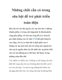Những chất cần có trong sữa bột để trẻ phát triển toàn diện