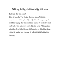 Những hệ lụy khi trẻ dậy thì sớm