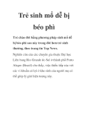 Trẻ sinh mổ dễ bị béo phì
