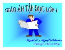 Giáo án tập đọc lớp 1