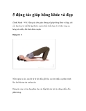 5 động tác giúp hông khỏe và đẹp