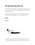 Bài tập giúp dáng thon gọn