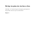 Bài tập vừa giảm cân vừa làm eo thon