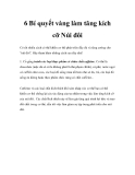 6 Bí quyết vàng làm tăng kích cỡ Núi đôi