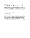 Biện pháp chống rạn da sau sinh