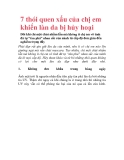 7 thói quen xấu của chị em khiến làn da bị hủy hoại 