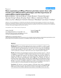 Báo cáo y học: " Gene expression profiling of human prostate cancer stem cells reveals a pro-inflammatory phenotype and the importance of extracellular matrix interactions"