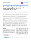 Báo cáo y học: "Pre-hospital cooling of patients following cardiac arrest is effective using even low volumes of cold saline"