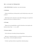 Tiết 3 – 4: CÁC QUI TẮC TÍNH ĐẠO HÀM
