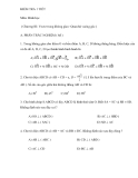 KIỂM TRA 1 TIẾT Môn: Hình học ( Chương III: Vectơ trong không gian- Quan hệ vuông góc )