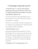 13 cách giúp trẻ hạn chế xem tivi