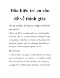 Dấu hiệu trẻ có vấn đề về thính giác