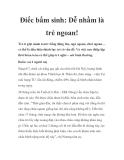 Điếc bẩm sinh: Dễ nhầm là trẻ ngoan!
