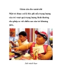 Giảm cân cho sumô nhí 
