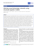 Báo cáo sinh học: "Inferring causal phenotype networks using structural equation models"