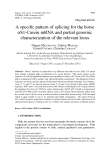 Báo cáo sinh học: " A speciﬁc pattern of splicing for the horse αS1-Casein mRNA and partial genomic characterization of the relevant locus"