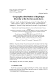 Báo cáo sinh học: "Geographic distribution of haplotype diversity at the bovine casein locus"