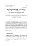 Báo cáo sinh học: " Mapping multiple QTL using linkage disequilibrium and linkage analysis information and multitrait data"