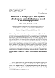 Báo cáo sinh học: " Detection of multiple QTL with epistatic eﬀects under a mixed inheritance model in an outbred population"