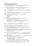 Ôn tâp HH 12: PHƯƠNG TRÌNH ĐƯỜNG THẲNG
