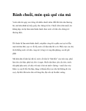 Bánh chuối, món quà quê của má