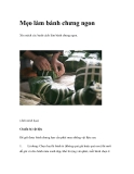 Mẹo làm bánh chưng ngon Xin mách các banh cách làm bánh chưng ngon.  (Ảnh minh họa)