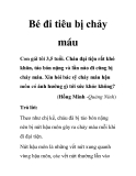 Bé đi tiêu bị chảy máu
