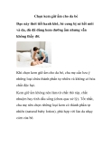 Chọn kem giữ ẩm cho da bé 