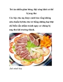 Trẻ ăn nhiều giăm bông, thịt xông khói có thể bị ung thư 