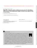 Báo cáo y học: "ResurfP: a response surface aided parametric test for identifying differentials in GeneChip based oligonucleotide array experiments"