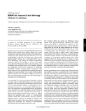 RNAi for research and therapy