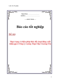 Luận văn: Thực trạng và biện pháp thúc đẩy hoạt động xuất khẩu gạo ở Công ty Lương Thực Cấp I Lương Yên