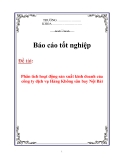 Báo cáo: Phân tích hoạt động sản xuất kinh doanh của công ty dịch vụ Hàng Không sân bay Nội Bài