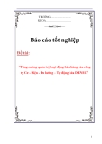 Luận văn: Tăng cường quản trị hoạt động bán hàng của công ty Cơ - Điện - Đo lường – Tự động hóa DKNEC