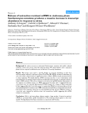 Báo cáo y học: "Release of extraction-resistant mRNA in stationary phase Saccharomyces cerevisiae produces a massive increase in transcript abundance in response to stress"