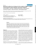 Báo cáo y học: "Statistical methods and software for the analysis of highthroughput reverse genetic assays using flow cytometry readouts"