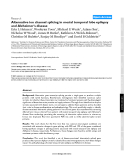 Báo cáo y học: "Alternative ion channel splicing in mesial temporal lobe epilepsy and Alzheimer's disease"